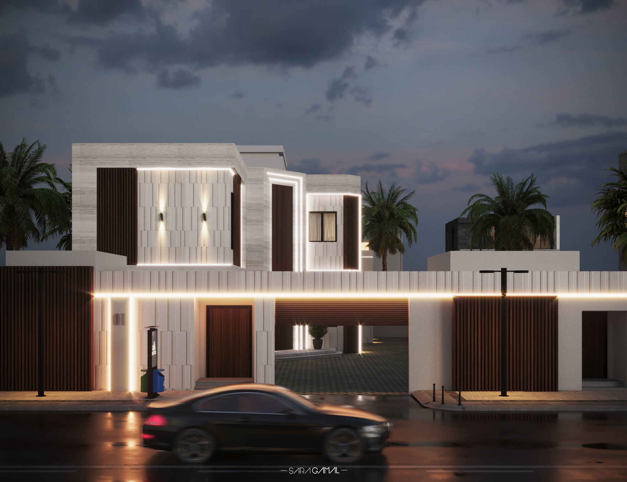 02 Modern Villa 3D model_2