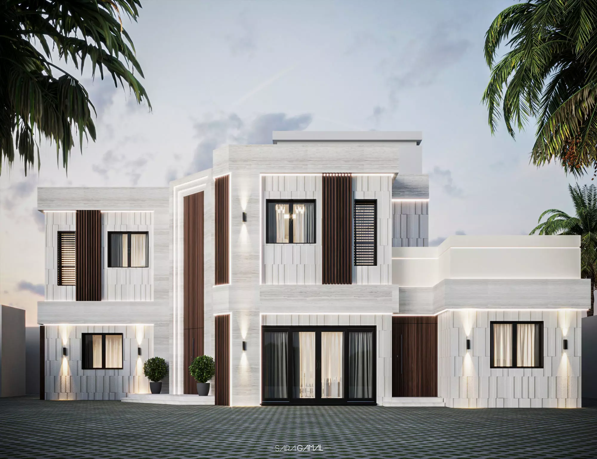 02 Modern Villa 3D model_0