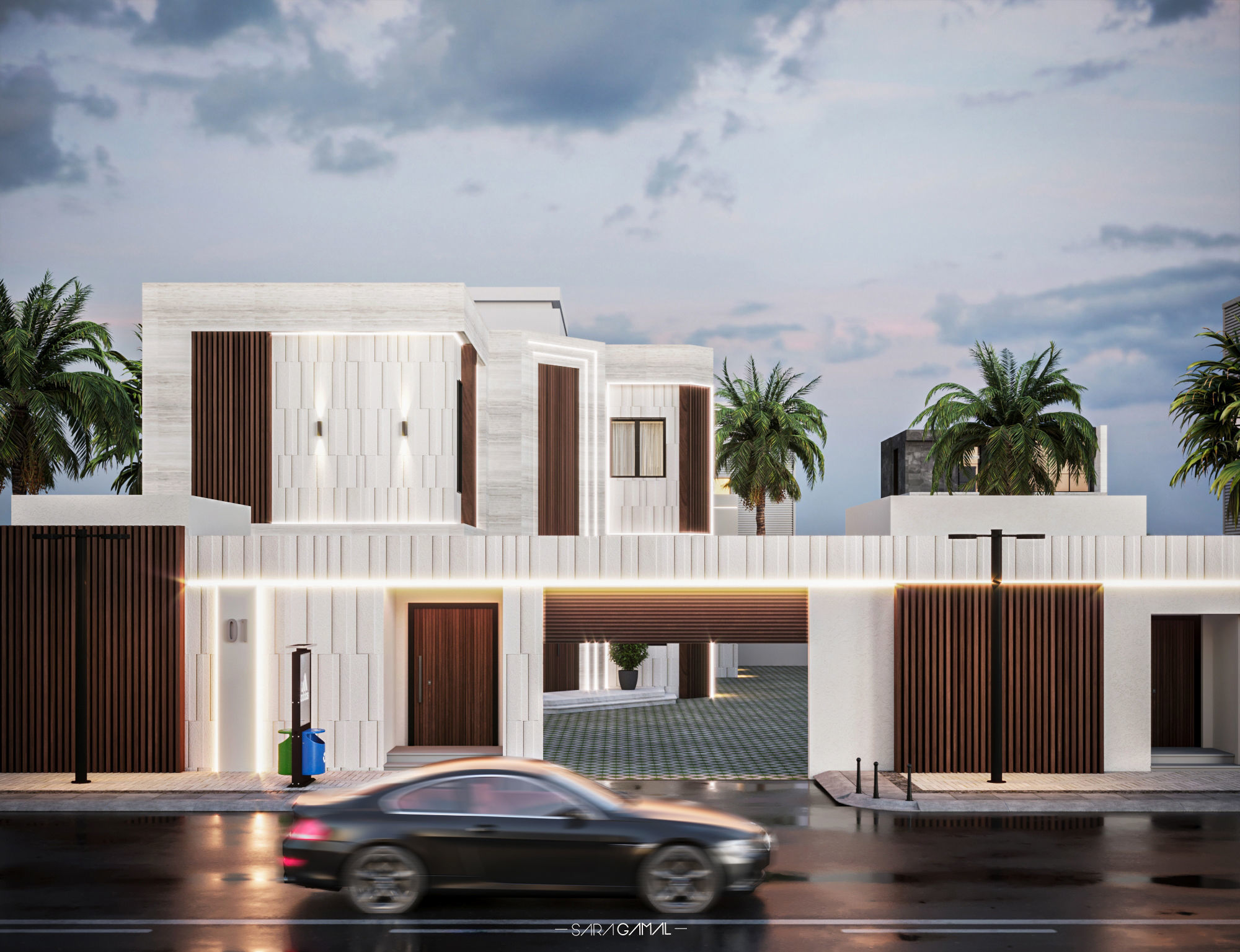 02 Modern Villa 3D model_1