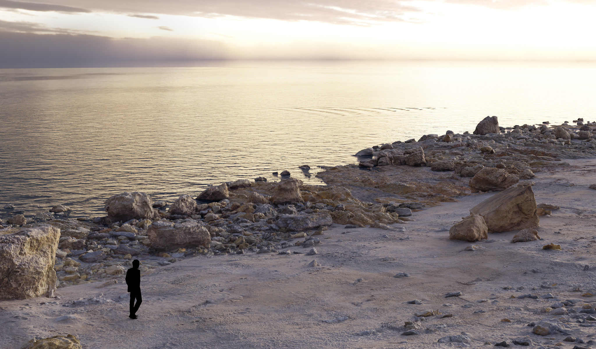 Atlantic Ocean Cliffs Coast Line Scan PBR 3D Model Collection_21