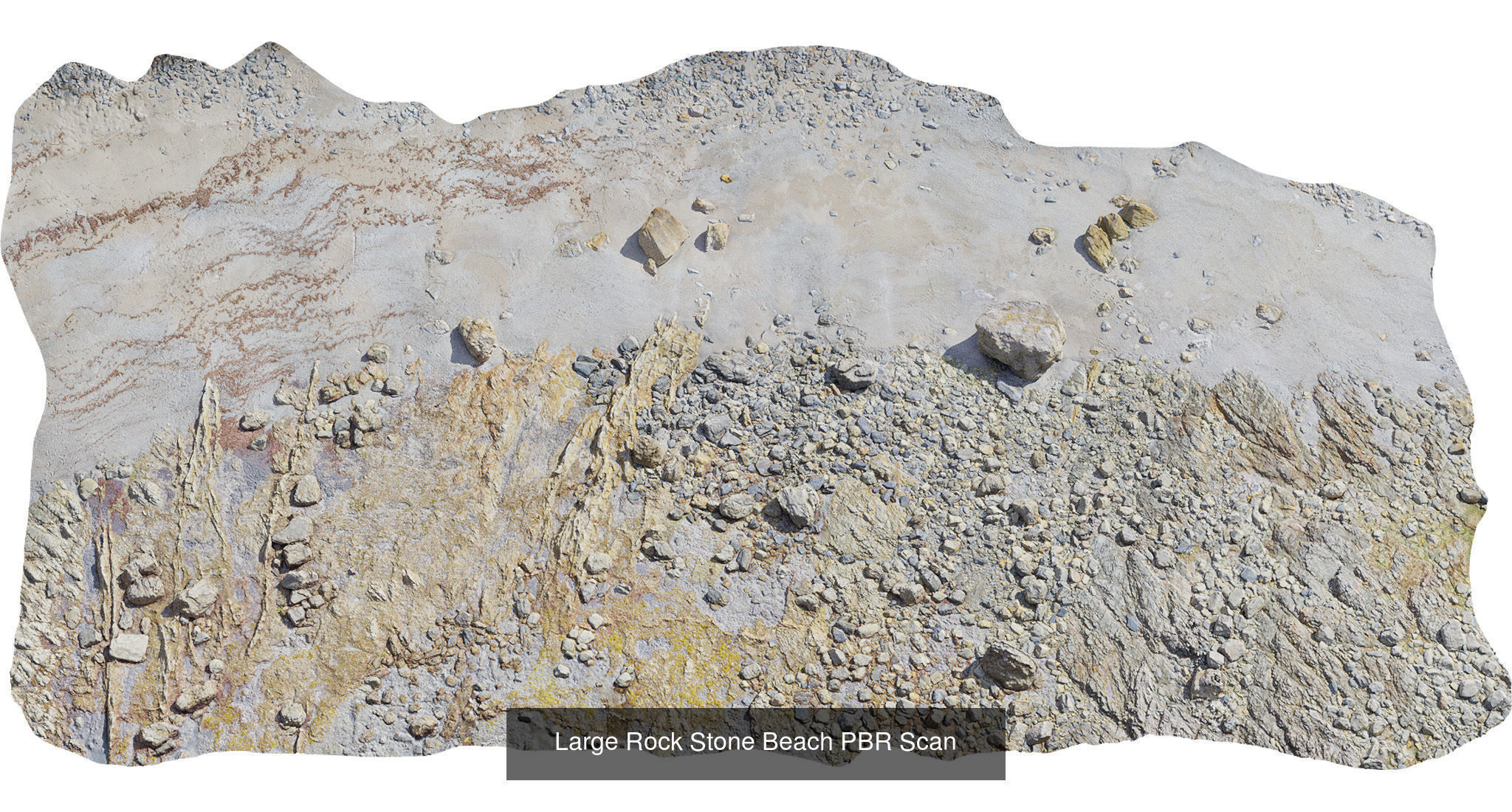 Atlantic Ocean Cliffs Coast Line Scan PBR 3D Model Collection_10