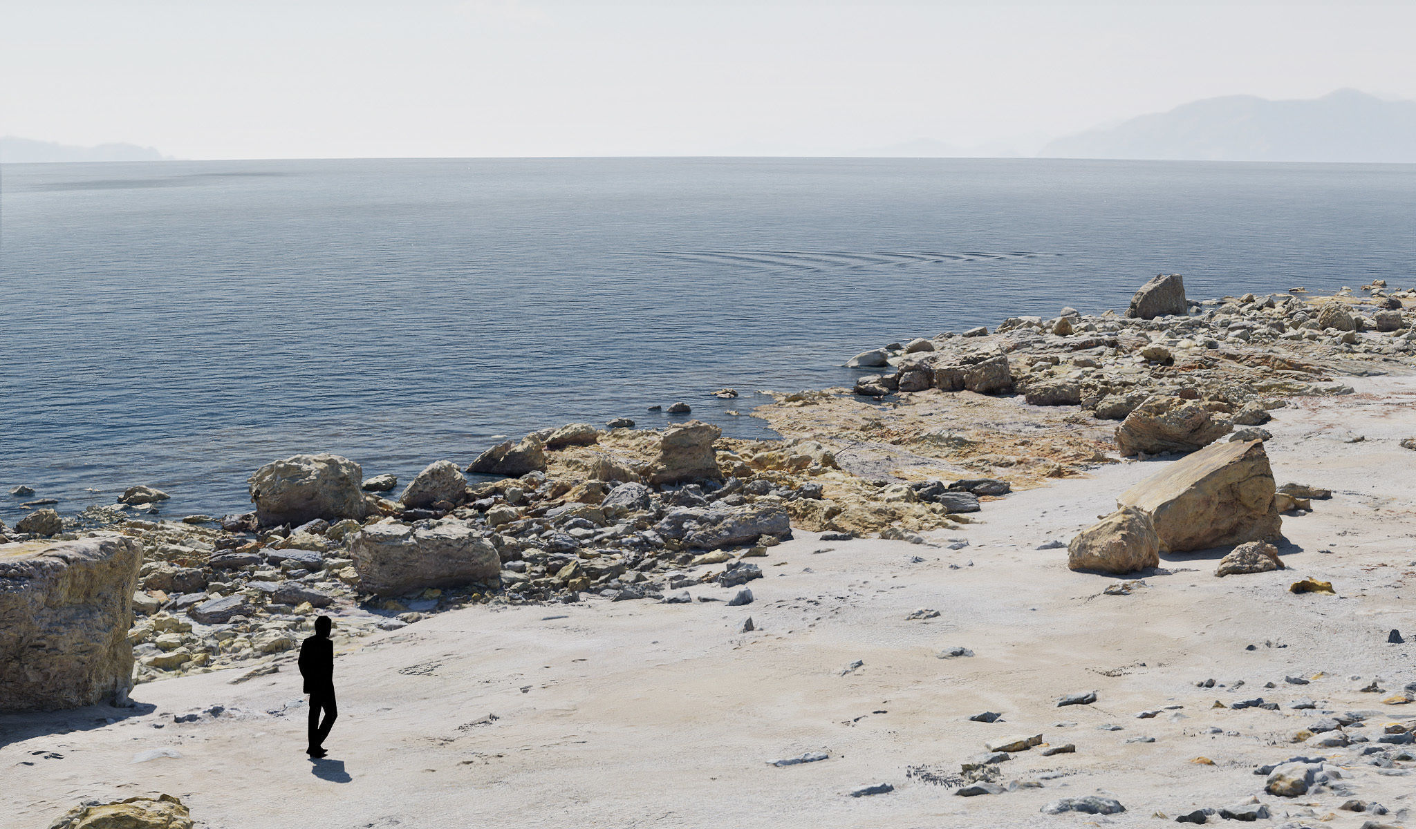 Atlantic Ocean Cliffs Coast Line Scan PBR 3D Model Collection_9