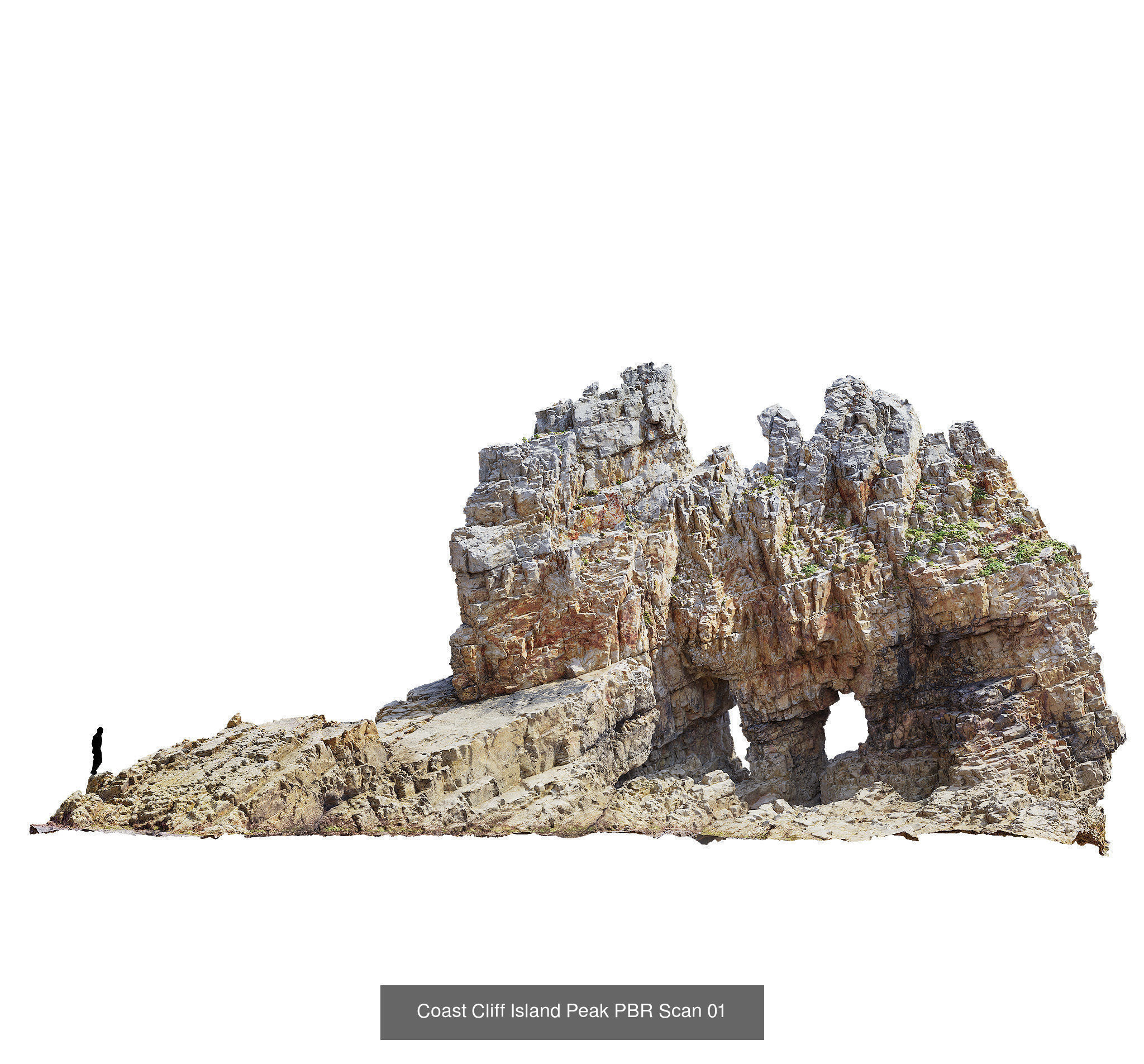 Atlantic Ocean Cliffs Coast Line Scan PBR 3D Model Collection_11
