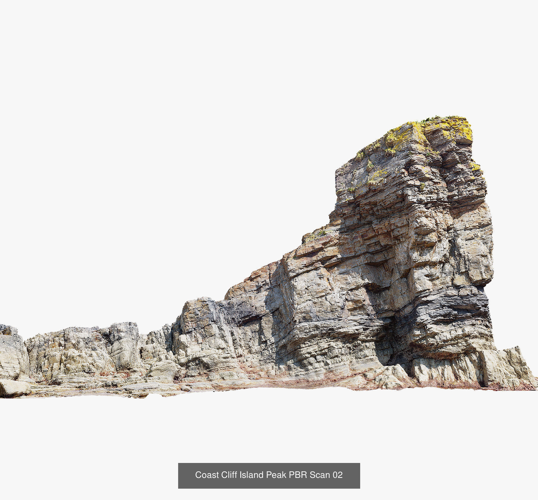 Atlantic Ocean Cliffs Coast Line Scan PBR 3D Model Collection_8