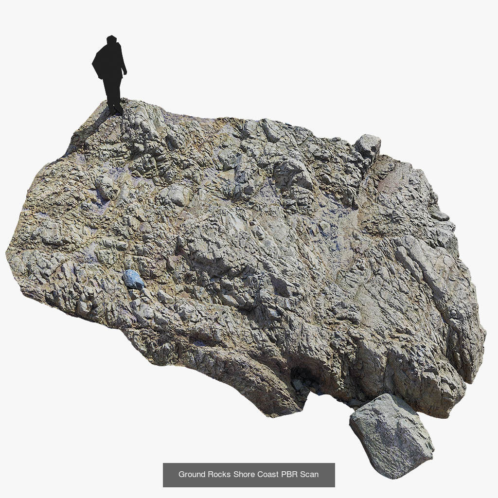 Atlantic Ocean Cliffs Coast Line Scan PBR 3D Model Collection_20