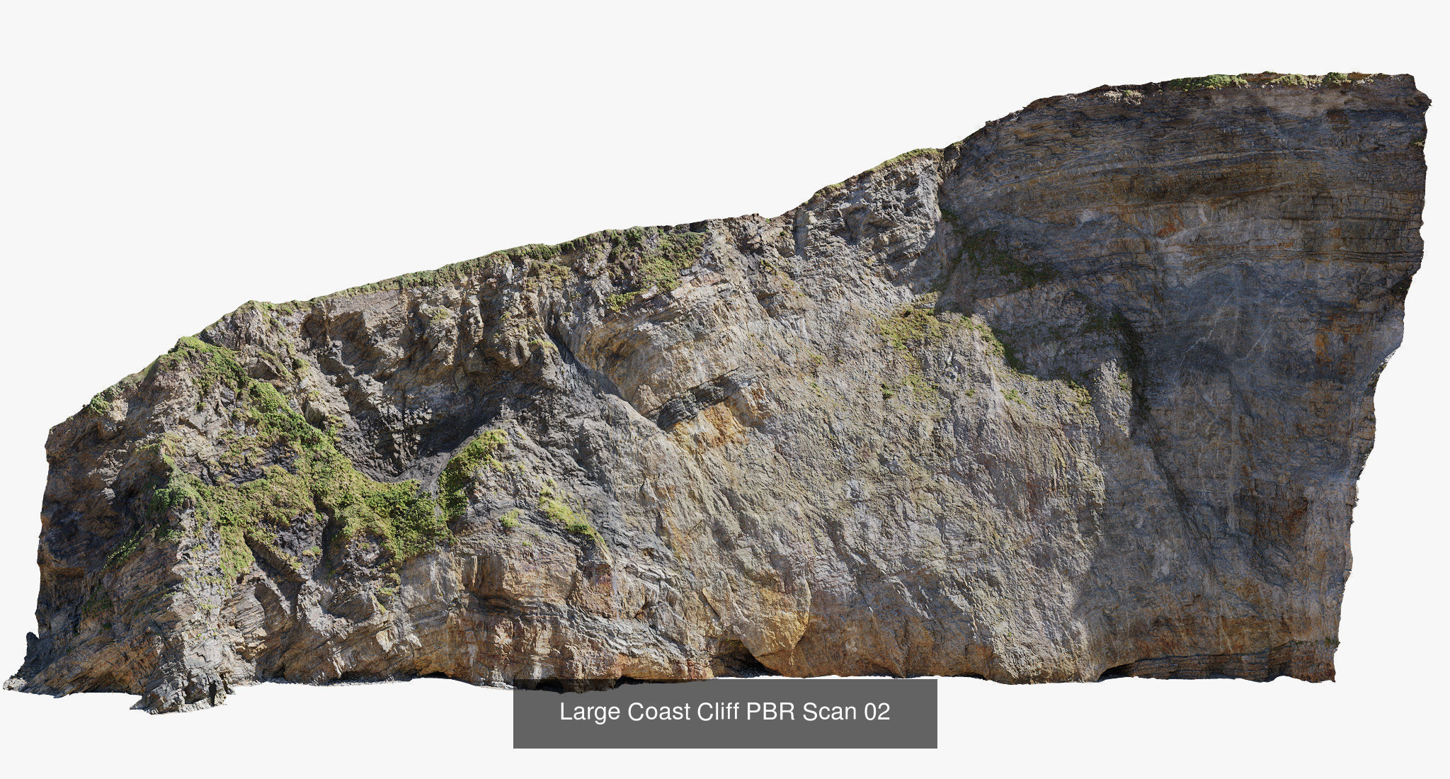 Atlantic Ocean Cliffs Coast Line Scan PBR 3D Model Collection_6