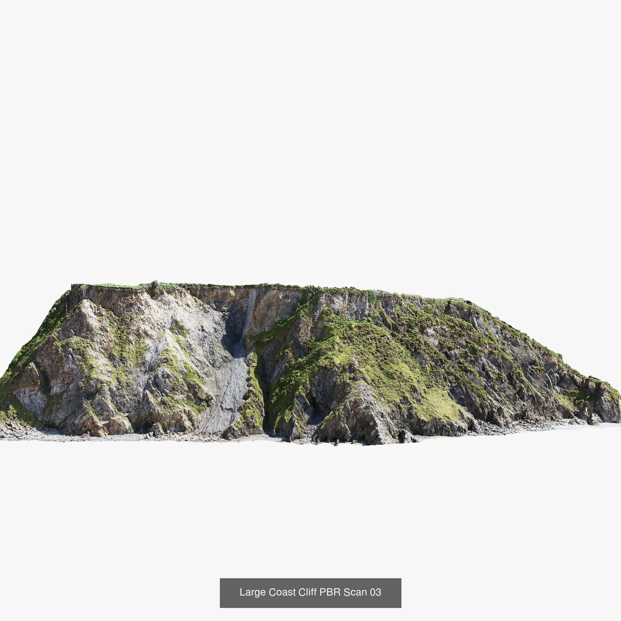 Atlantic Ocean Cliffs Coast Line Scan PBR 3D Model Collection_16