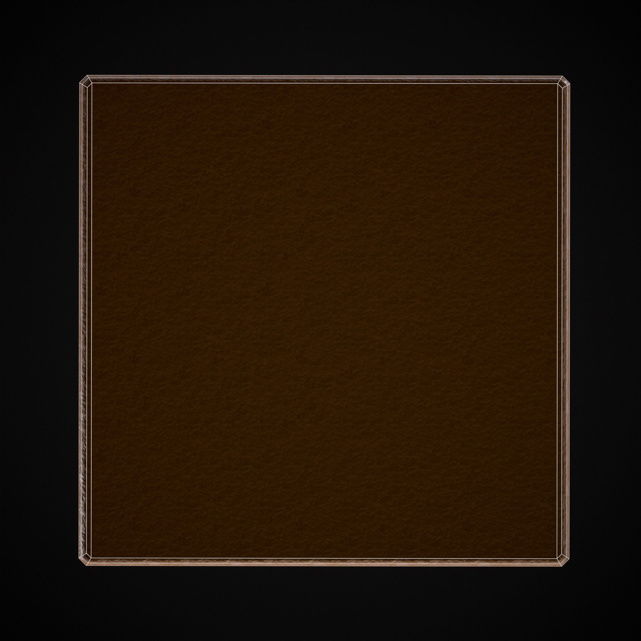 Square Present Christmas Cookie Low-poly 3D model_16