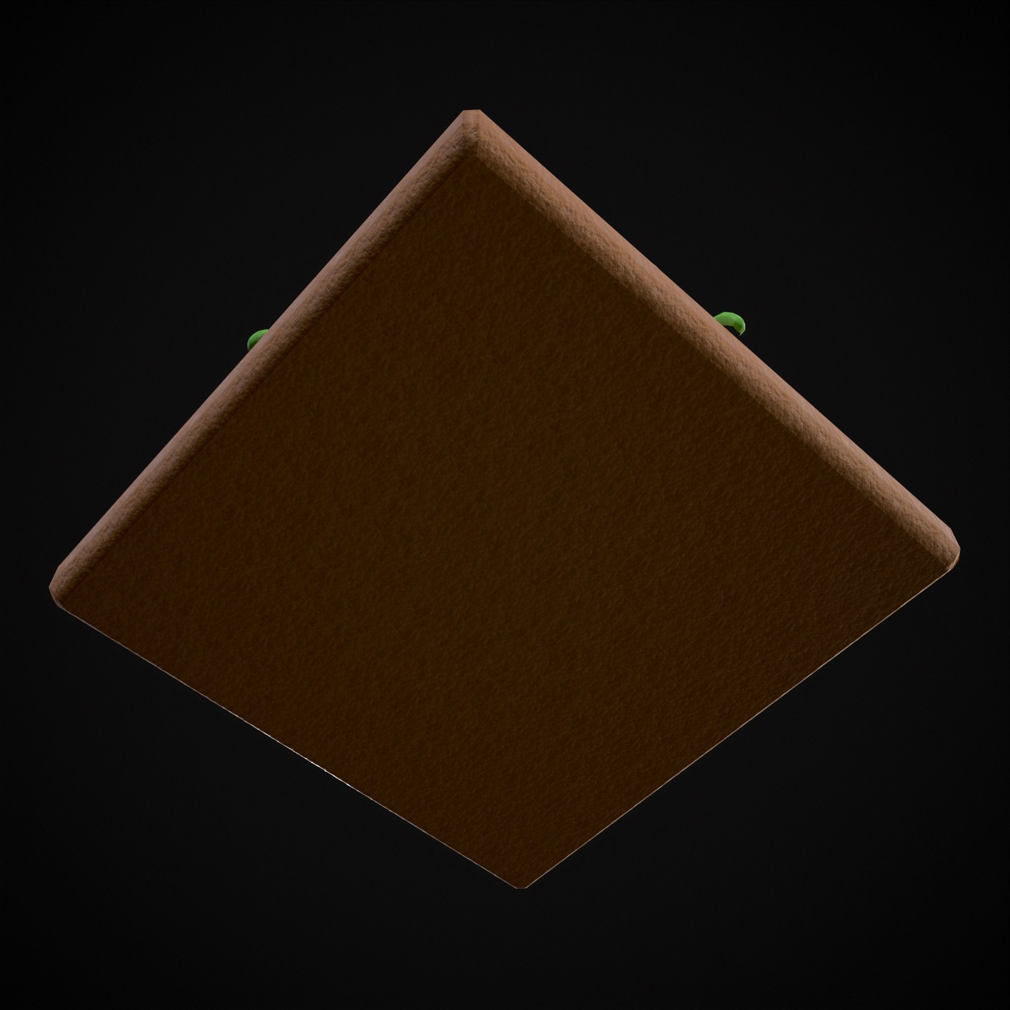 Square Present Christmas Cookie Low-poly 3D model_21