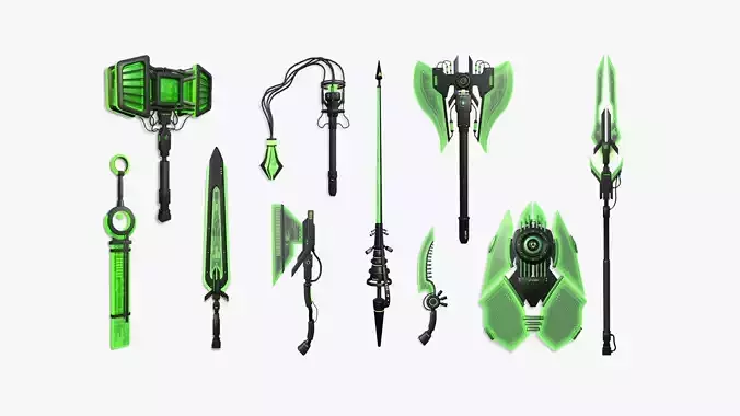 10 SciFi Weaponry C Collection - Sci Fi Weapon Design 