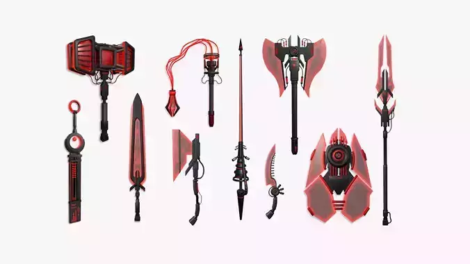 10 SciFi Weaponry D Collection - Sci Fi Weapon Design 