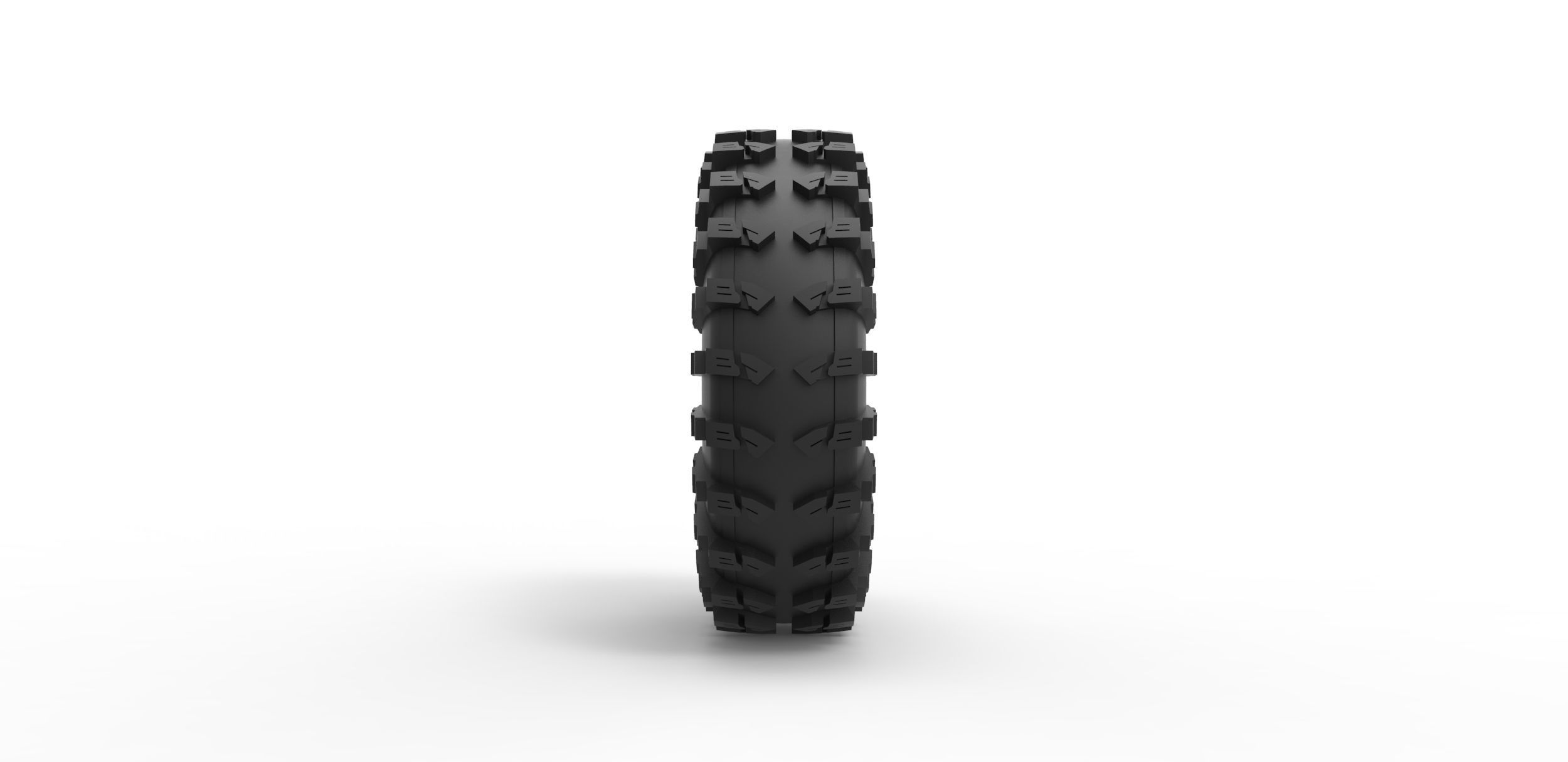Offroad tire 57 Scale 1 to 25 3D print model_3