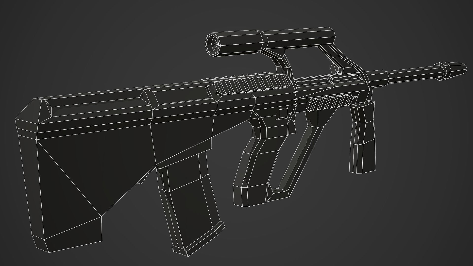 Modern Rifles Pack vol 01 - Low Poly Game Ready 3D Model Collection_35