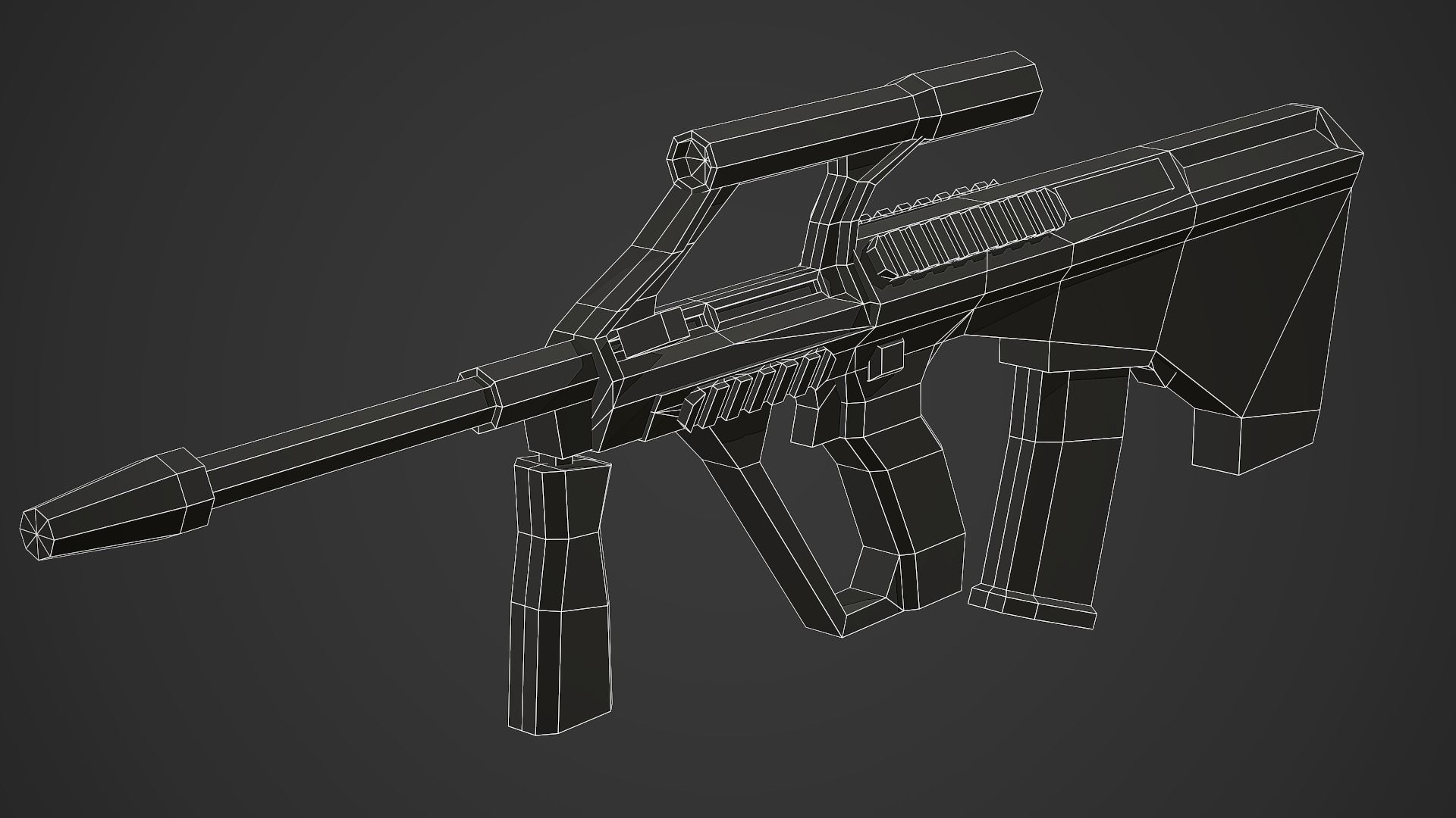 Modern Rifles Pack vol 01 - Low Poly Game Ready 3D Model Collection_36
