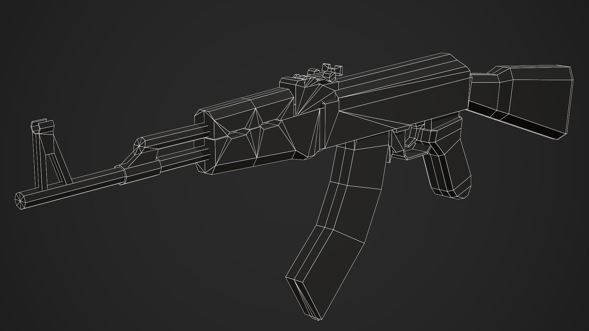 Modern Rifles Pack vol 01 - Low Poly Game Ready 3D Model Collection_21