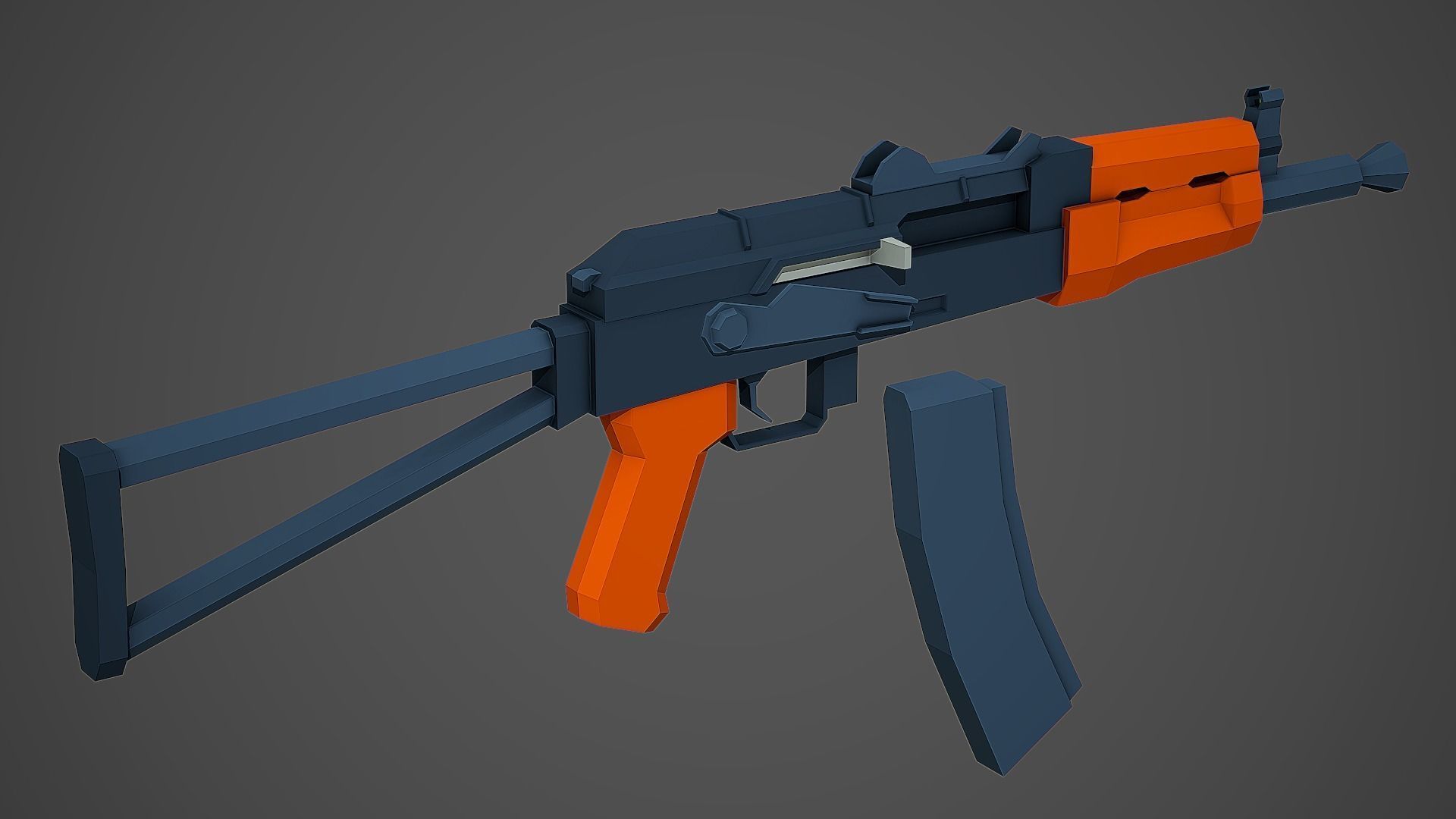 Modern Rifles Pack vol 01 - Low Poly Game Ready 3D Model Collection_8