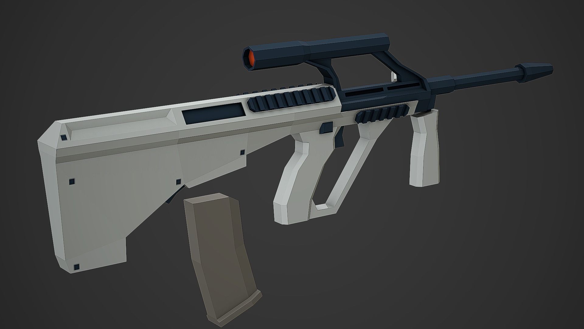 Modern Rifles Pack vol 01 - Low Poly Game Ready 3D Model Collection_34