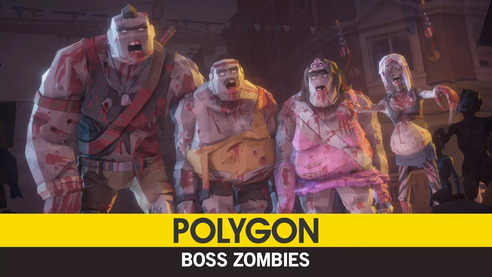 POLYGON Boss Zombies Low-poly 3D model_0