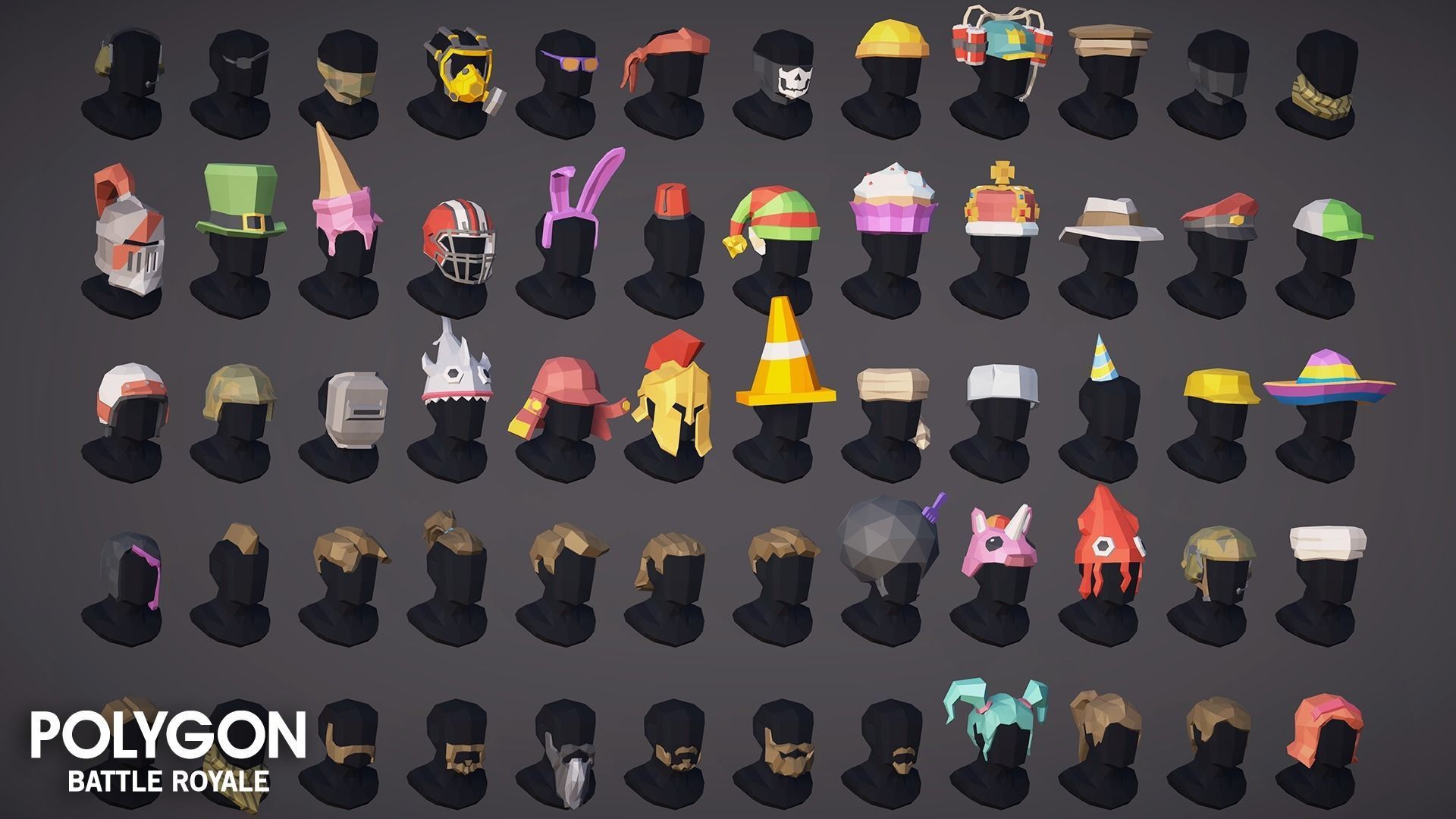 POLYGON - Battle Royale Low-poly 3D model_24