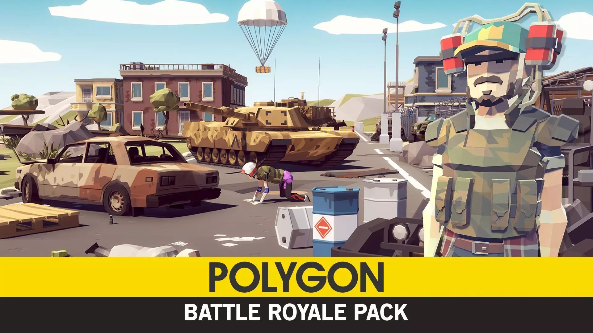 POLYGON - Battle Royale Low-poly 3D model_0