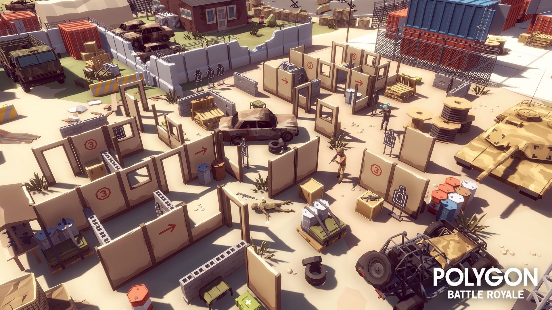 POLYGON - Battle Royale Low-poly 3D model_9