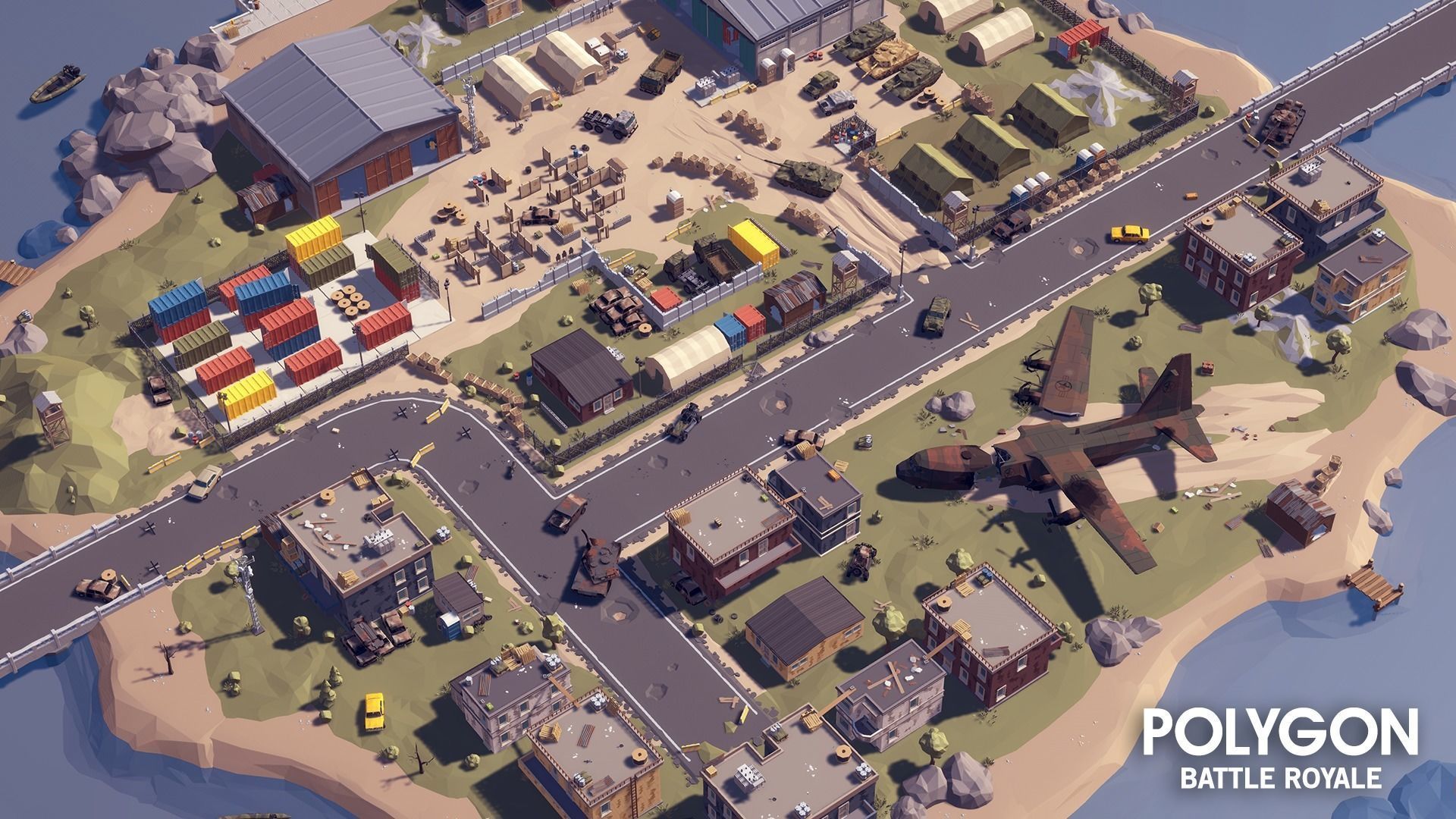 POLYGON - Battle Royale Low-poly 3D model_3