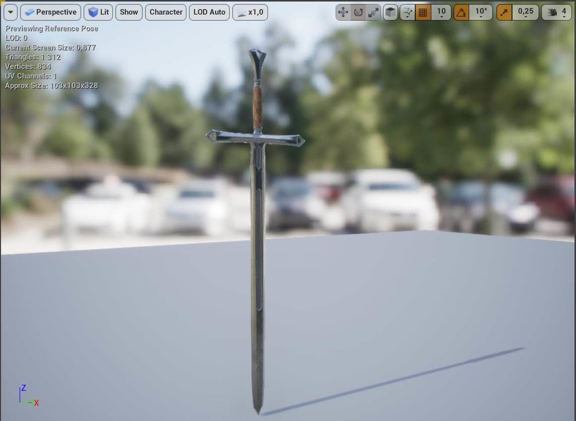 Medieval Knight  Low-poly 3D model_16