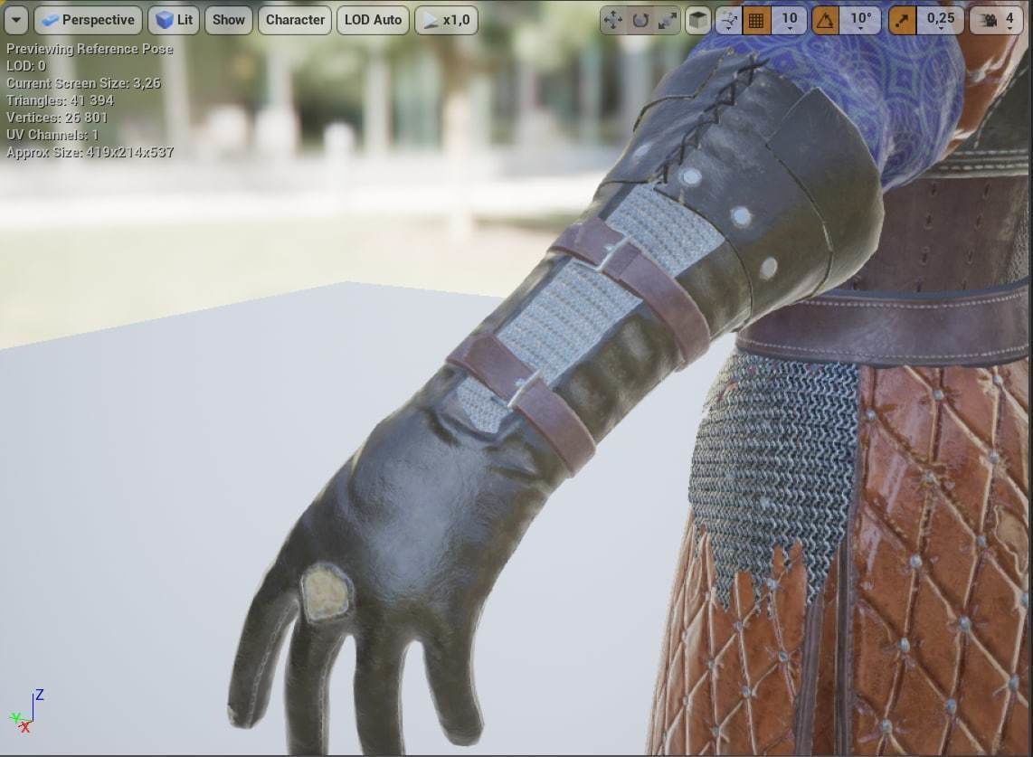 Medieval Knight  Low-poly 3D model_14