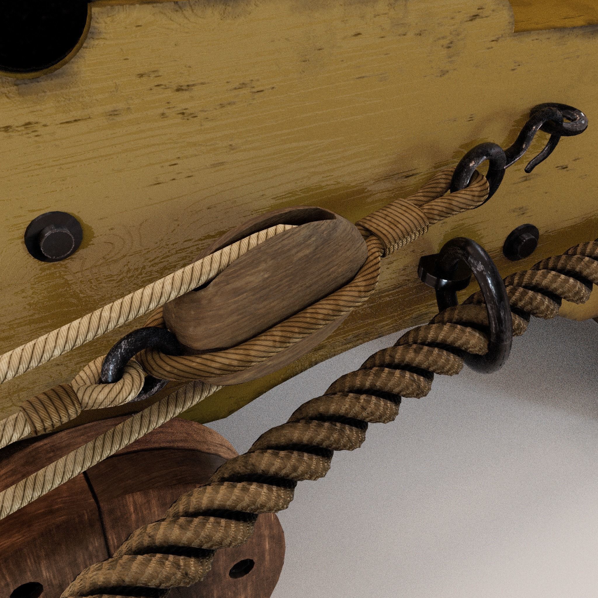 24 Pounder Naval Carriage Gun 3D model_14