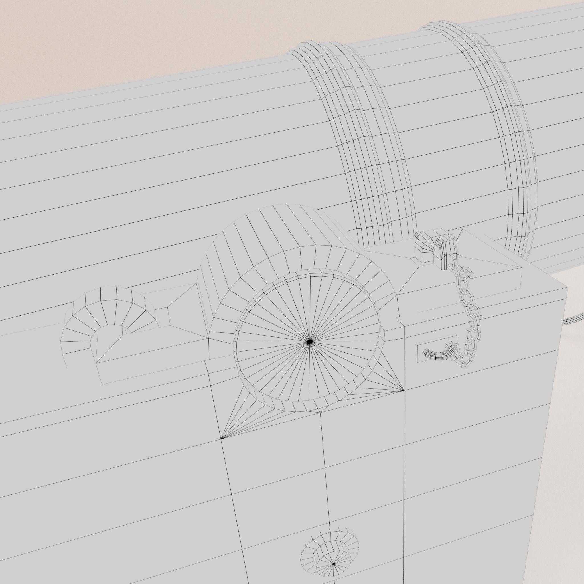 24 Pounder Naval Carriage Gun 3D model_11