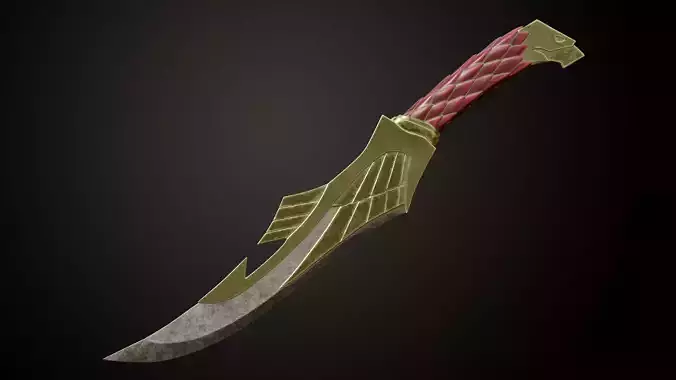 Skyrim Elven Dagger 3D print model