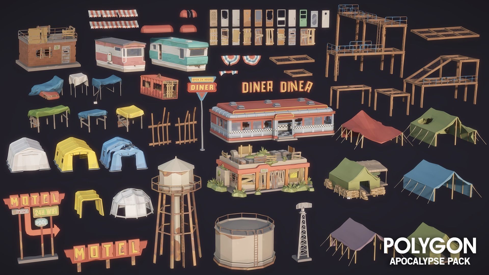 POLYGON - Apocalypse Low-poly 3D model_56