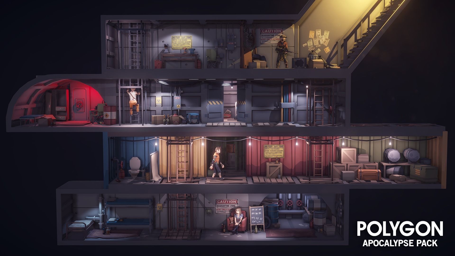 POLYGON - Apocalypse Low-poly 3D model_4