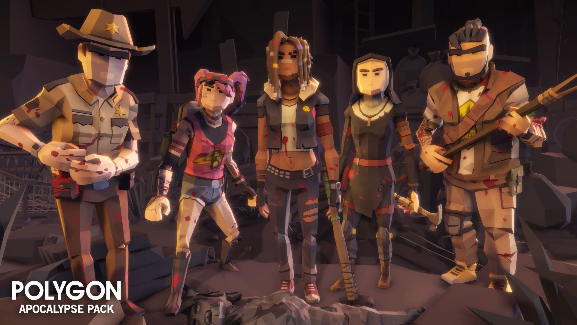 POLYGON - Apocalypse Low-poly 3D model_22