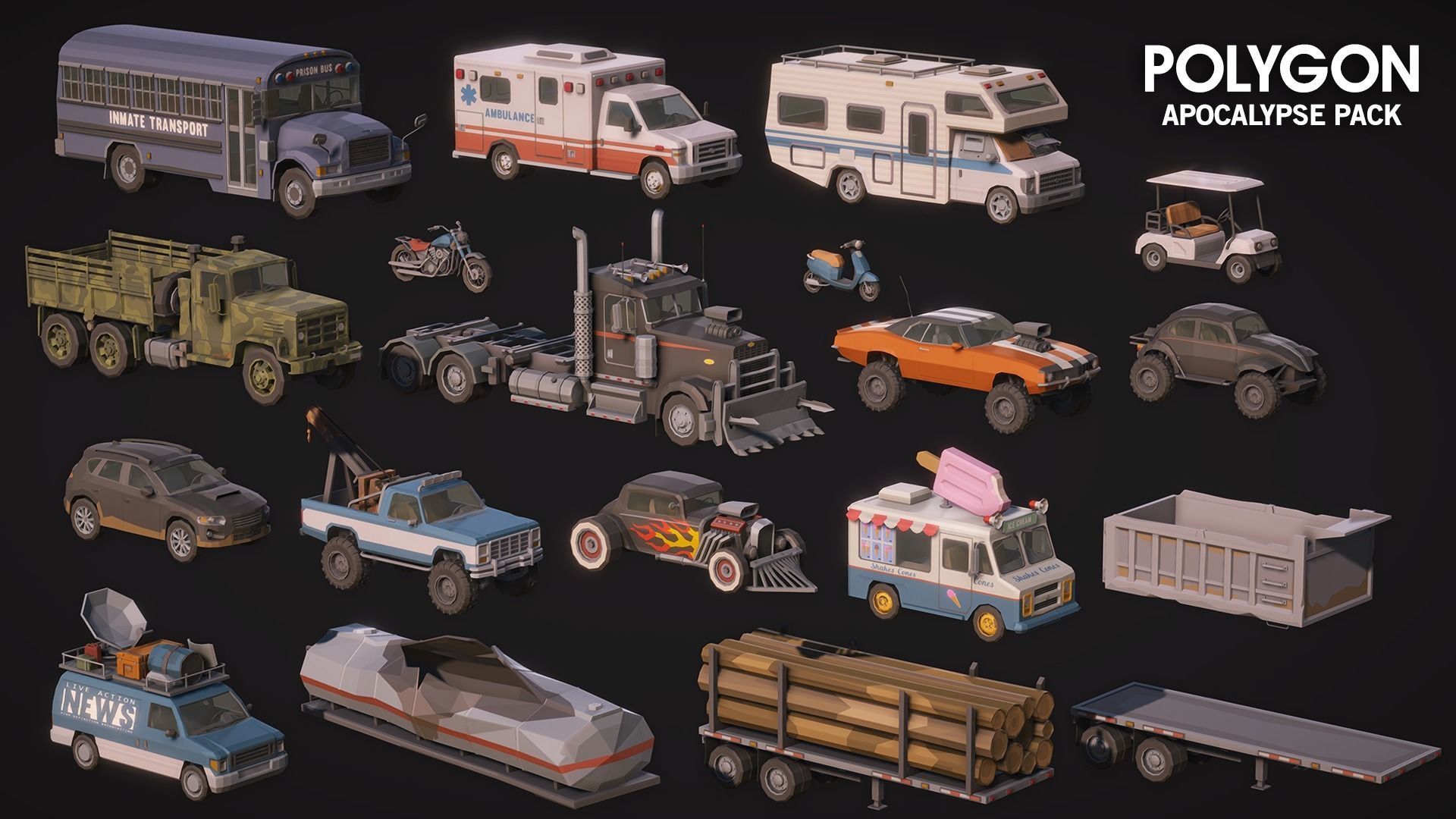 POLYGON - Apocalypse Low-poly 3D model_50