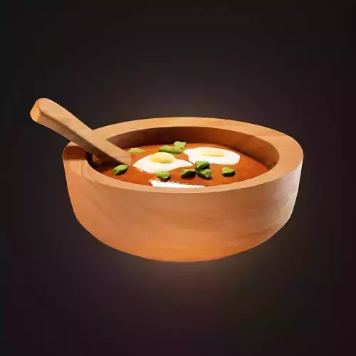 Dish game Asset Food Animation 3D model