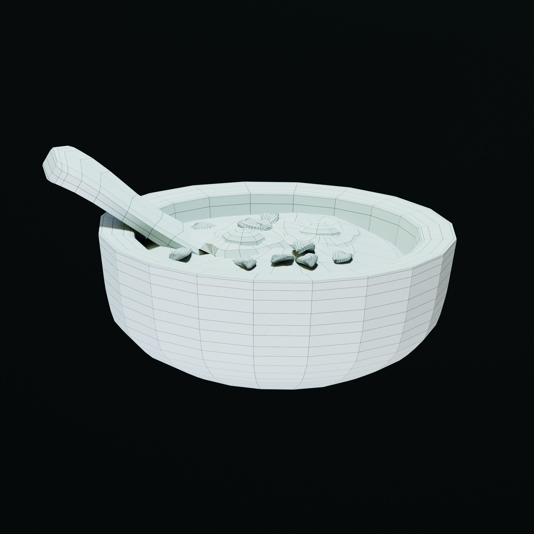 Dish game Asset Food Animation 3D model_1