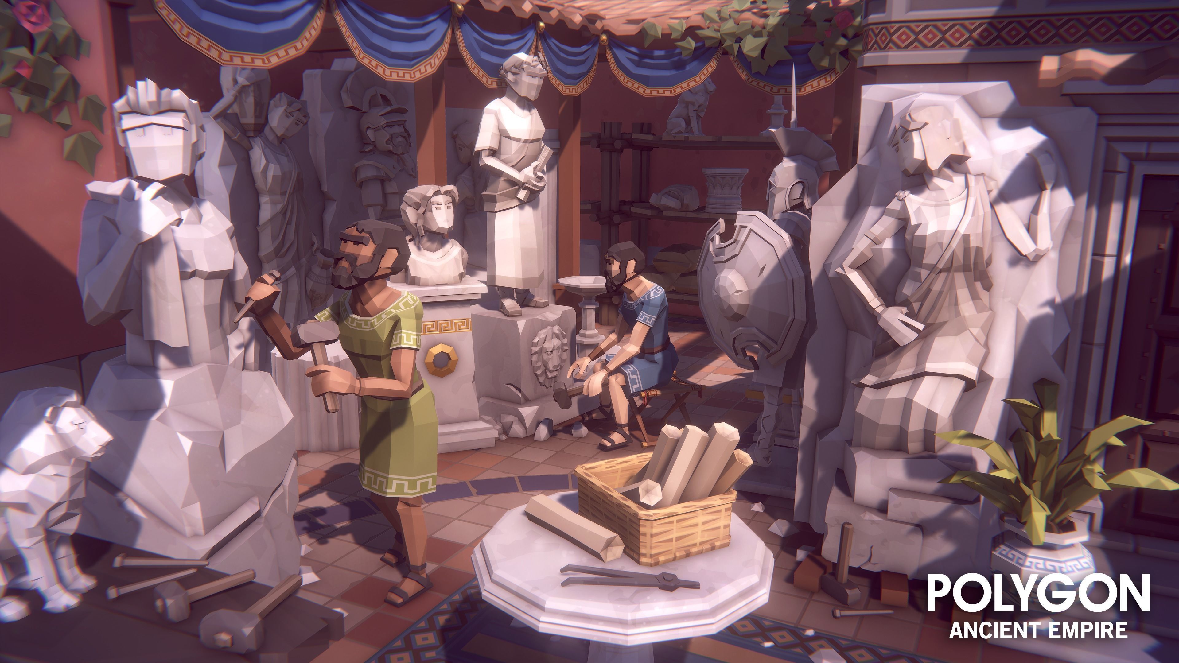 POLYGON - Ancient Empire Low-poly 3D model_14