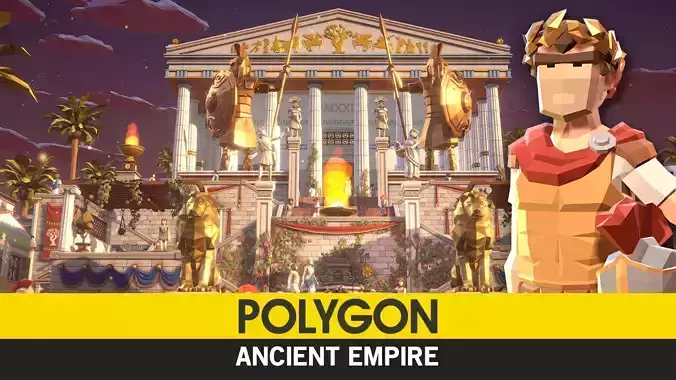 POLYGON - Ancient Empire Low-poly 3D model