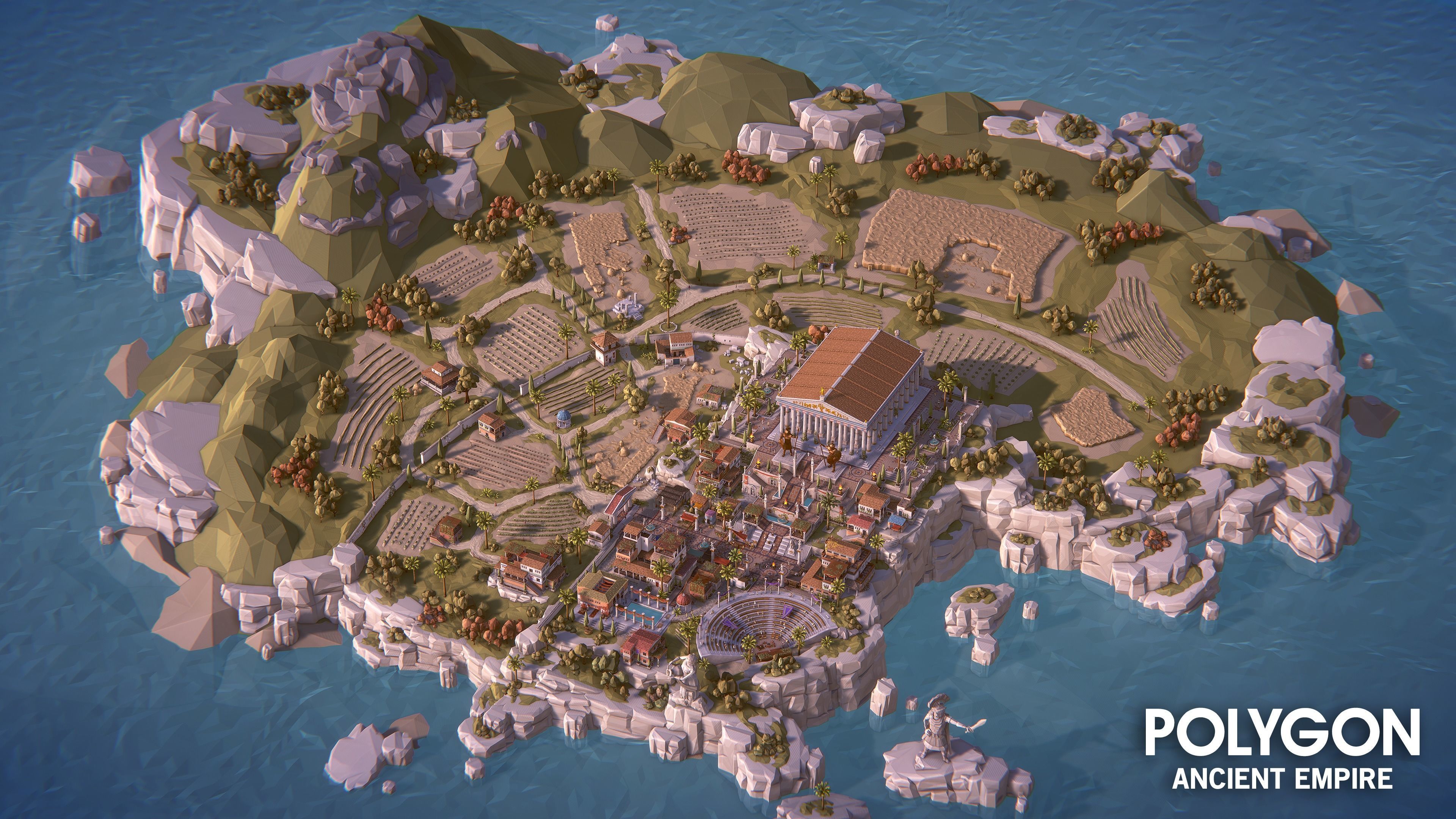 POLYGON - Ancient Empire Low-poly 3D model_9