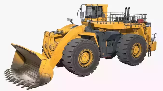 Wheel Loader Rigged Low-poly 3D model