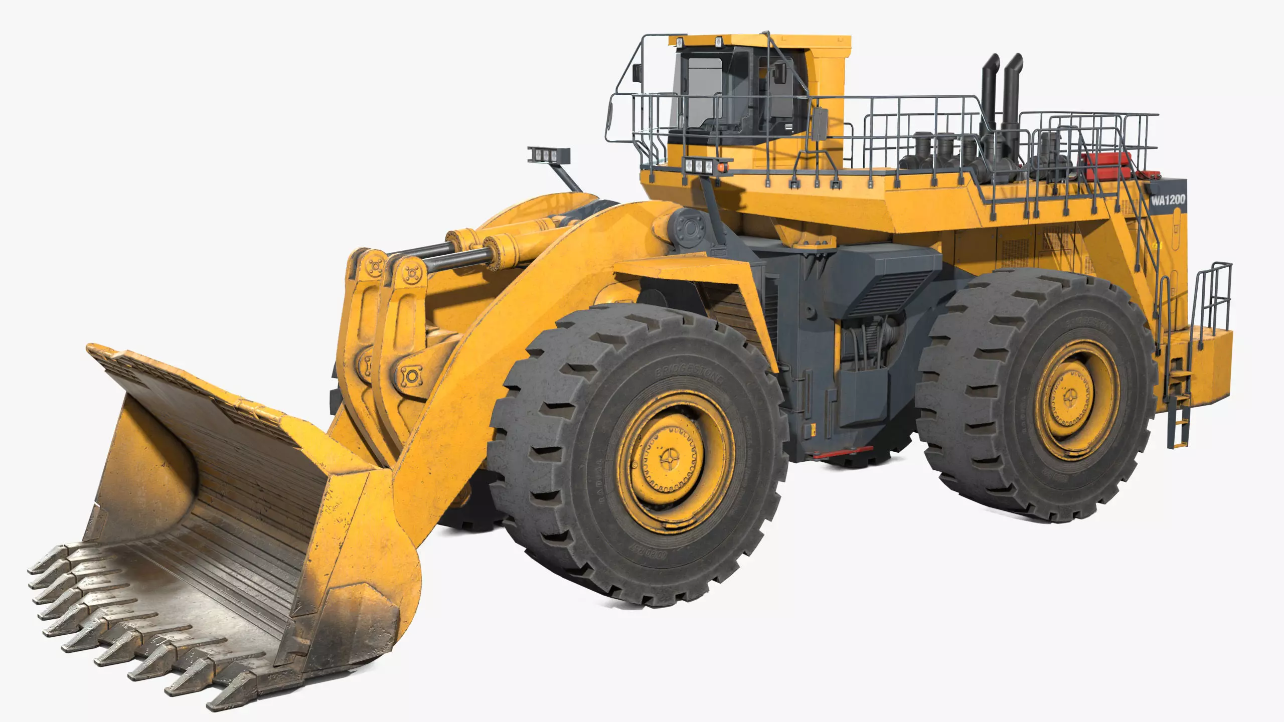 Wheel Loader Rigged Low-poly 3D model_0
