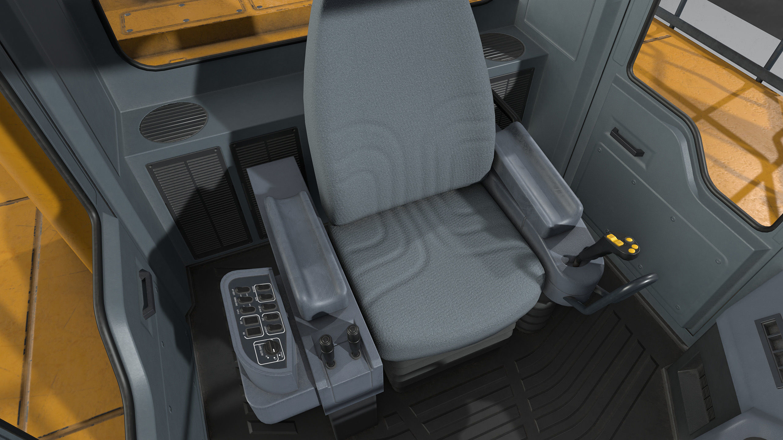 Wheel Loader Rigged Low-poly 3D model_14