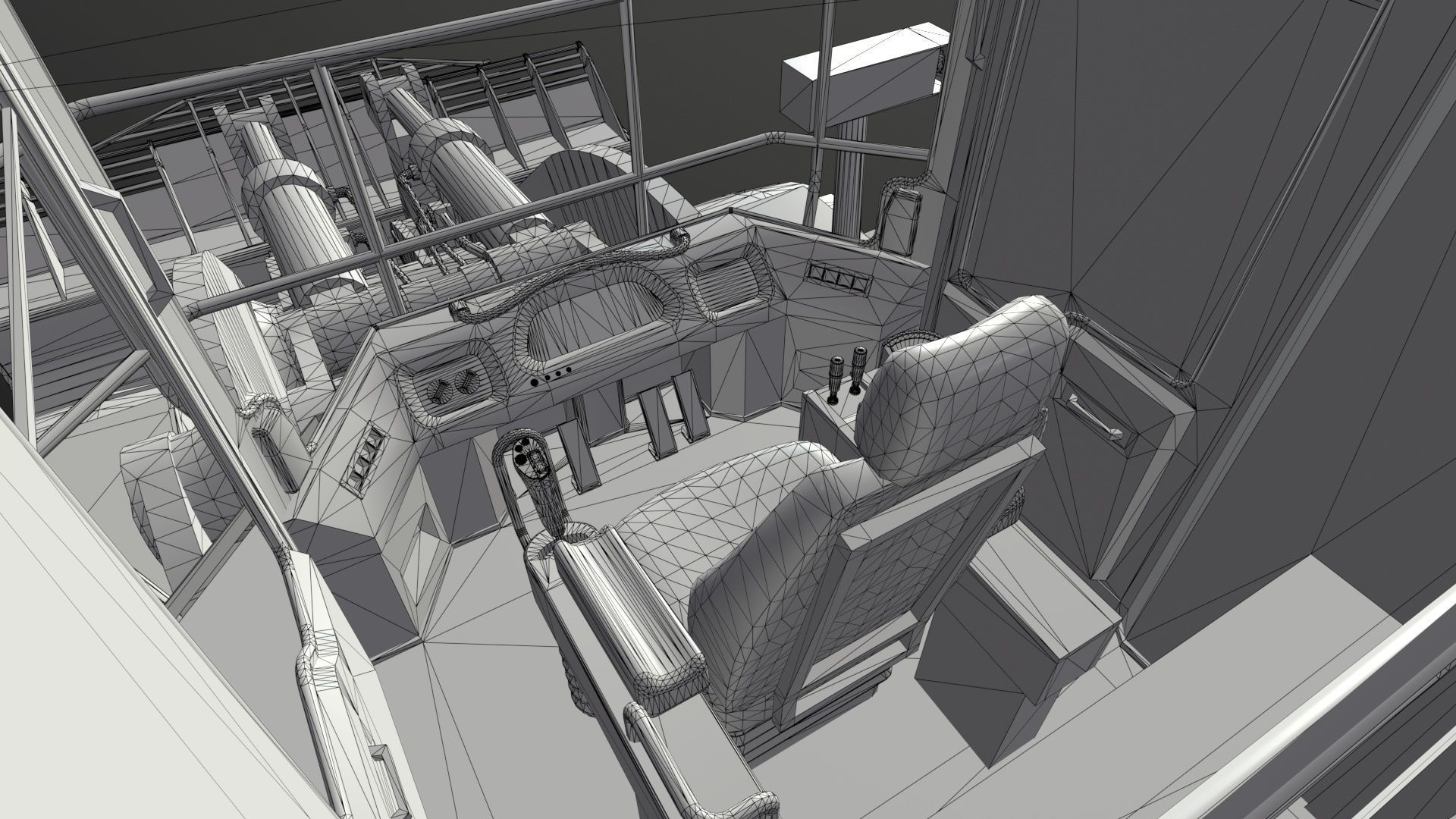 Wheel Loader Rigged Low-poly 3D model_21