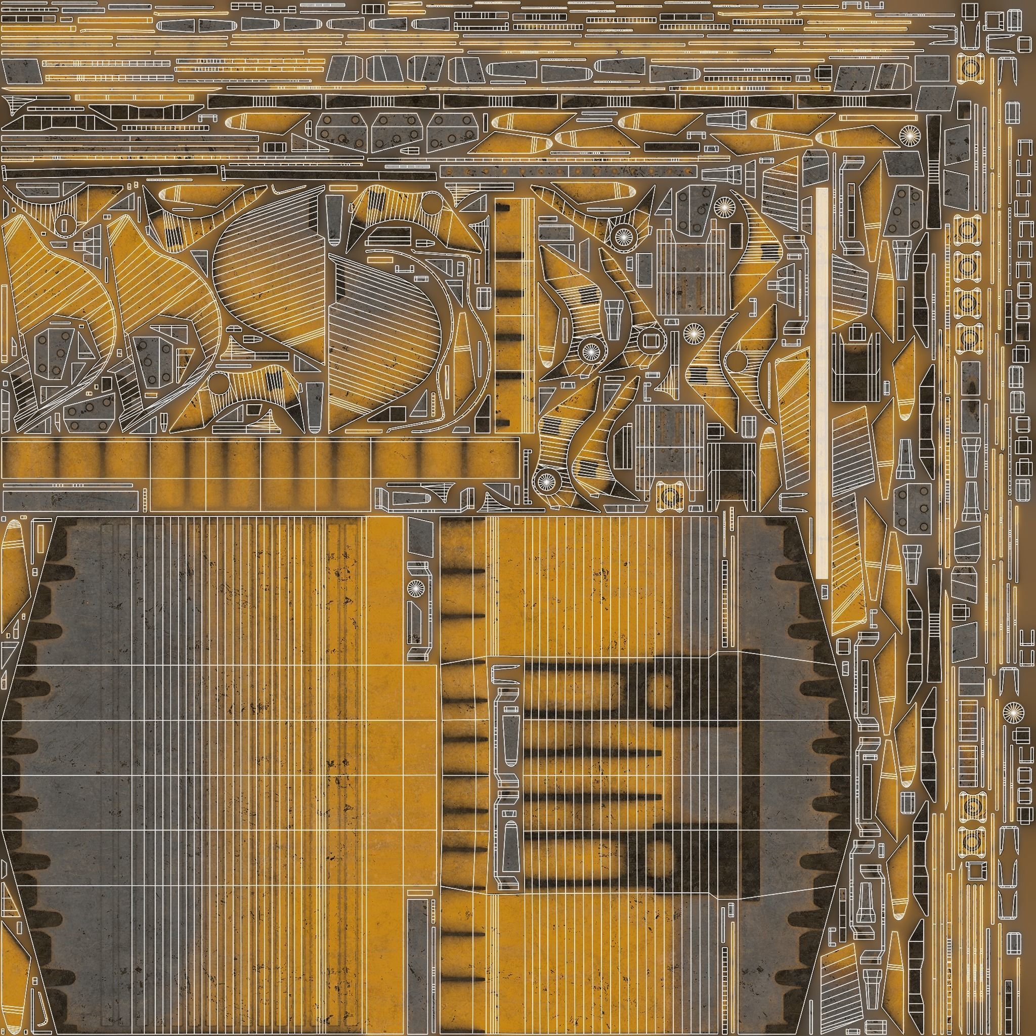 Wheel Loader Rigged Low-poly 3D model_24