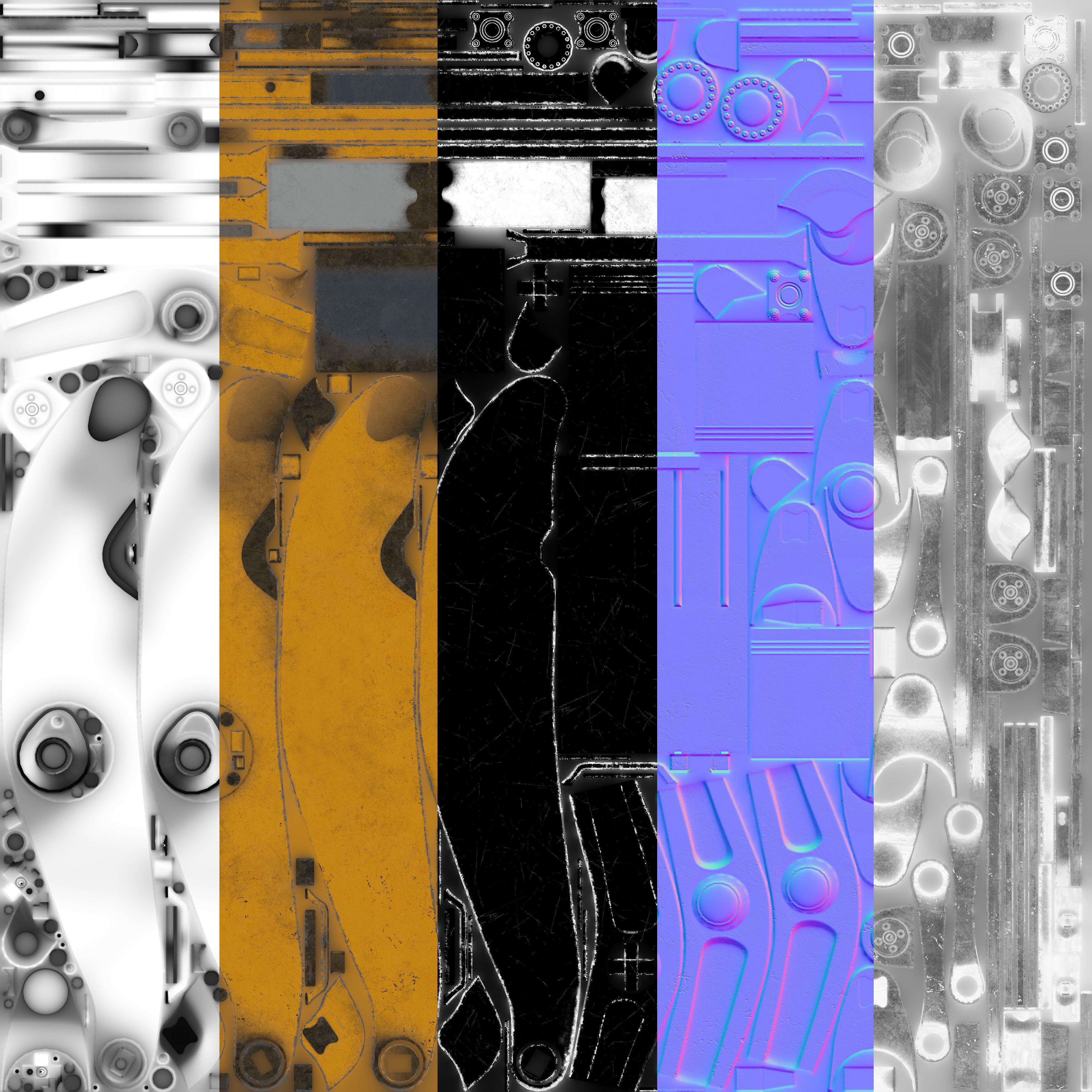 Wheel Loader Rigged Low-poly 3D model_26