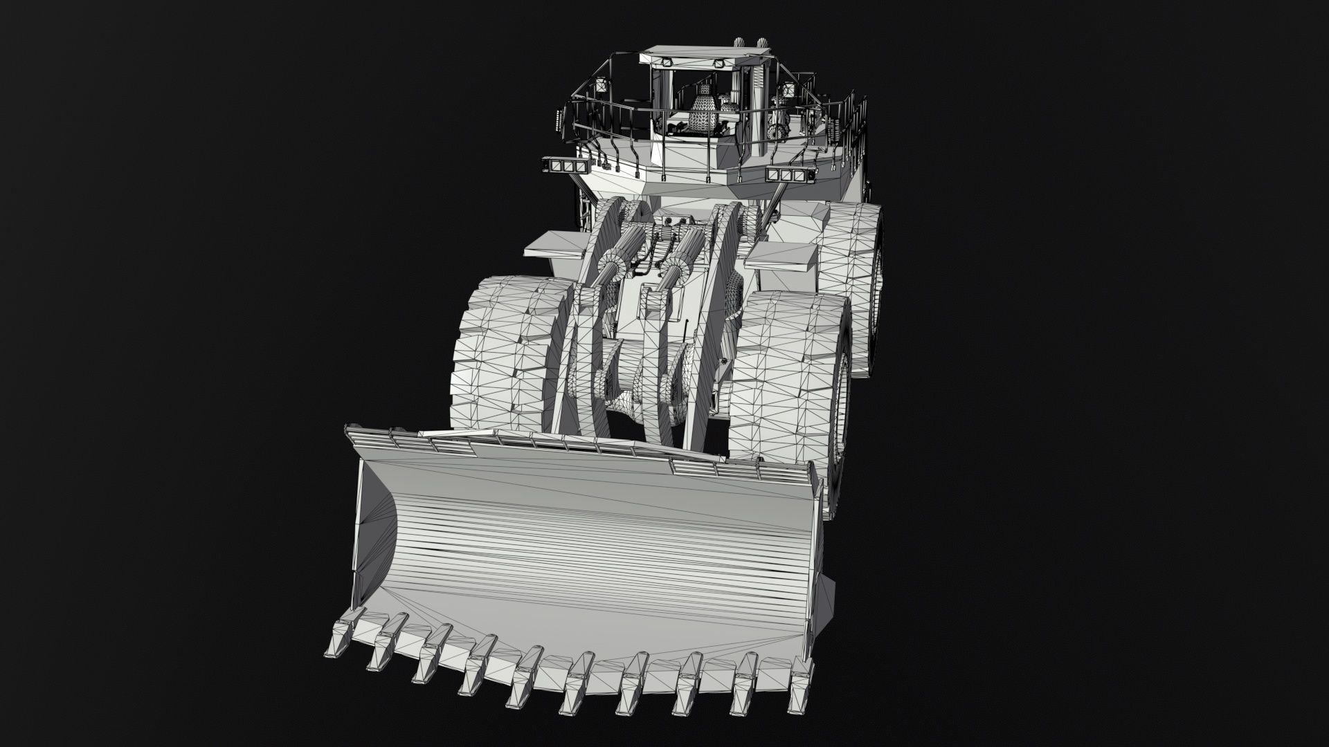 Wheel Loader Rigged Low-poly 3D model_22