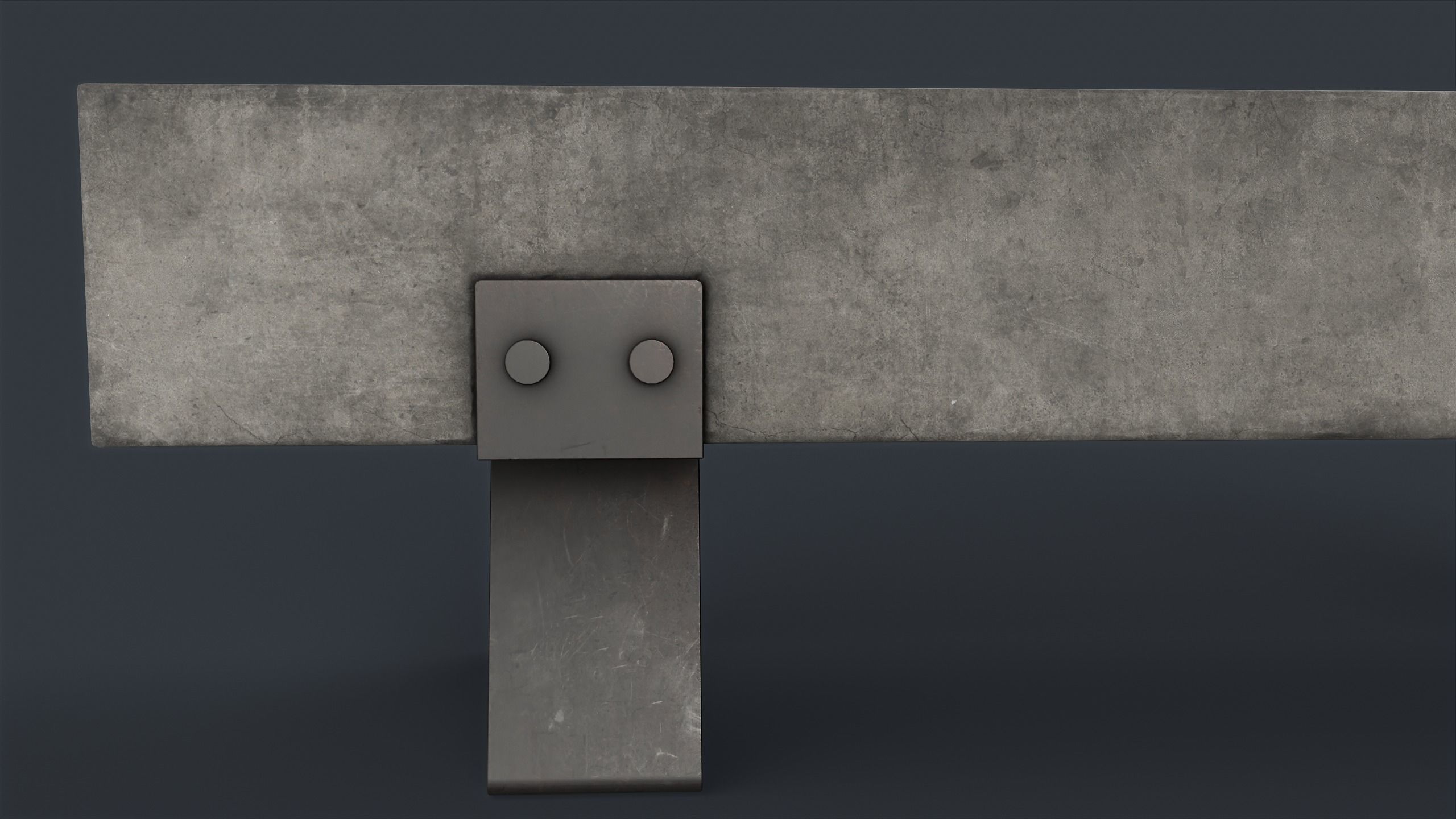 Modern Outdoor Bench 80 PBR Game Ready Low-poly 3D model_12