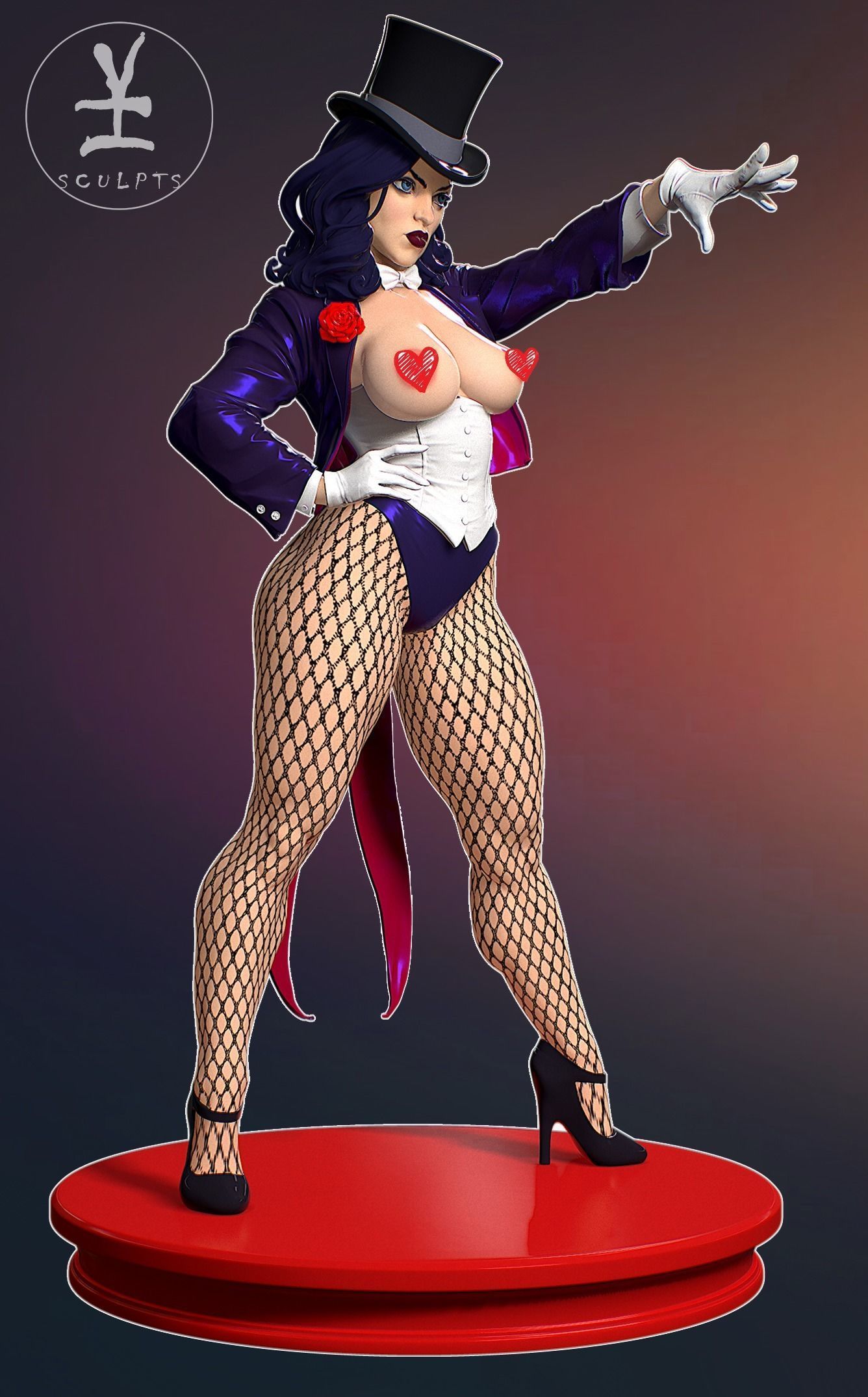 Zatanna with NSFW 3D print model_7