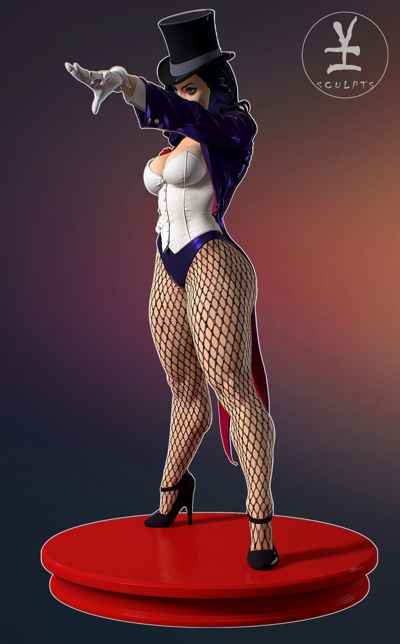 Zatanna with NSFW 3D print model_3